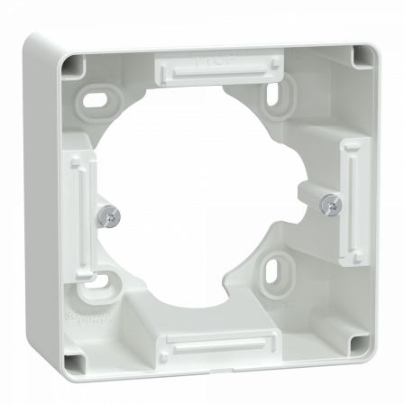 Ovalis - Boîte support 36 mm pour montage en saillie - Blanc