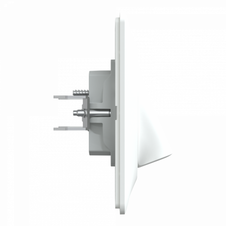 Ovalis - sortie de câble - 16A - Ø6 à 12mm - Blanc - griffes montées - plaque