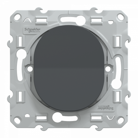 Ovalis - interrupteur va et vient - 10AX - Anthracite