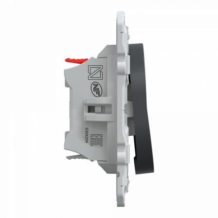 Ovalis - interrupteur va et vient - 10AX - Anthracite