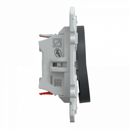 Ovalis - combiné va et vient+poussoir - 10AX - Anthracite