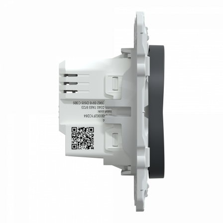 Wiser Ovalis - variateur poussoir - 2 fils - zigbee - Anthracite