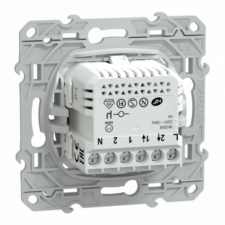 Wiser Ovalis - interrupteur connecté volet-roulant - 4A - zigbee - Anthracite