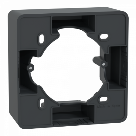 Ovalis - Boîte support 36 mm pour montage en saillie - Anthracite