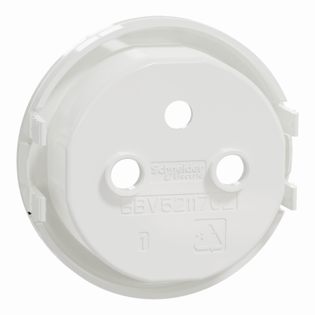 Odace - enjoliveur seul pour prise de courant 2P+T 16A - Antibacterien