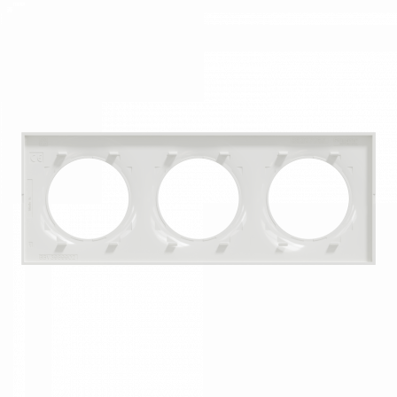 Odace Styl -  plaque 3 postes horizontaux ou verticaux 71mm antibactérien