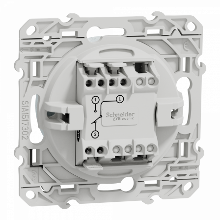 Odace - va-et-vient - blanc Recyclé - 10A