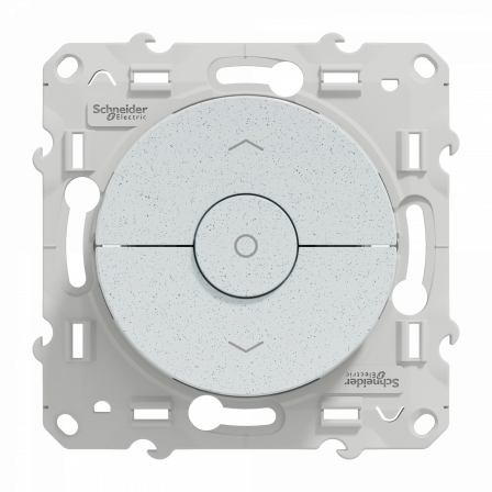 Odace - inter volet-roulant - blanc Recyclé 3 boutons montée/descente/stop à vis