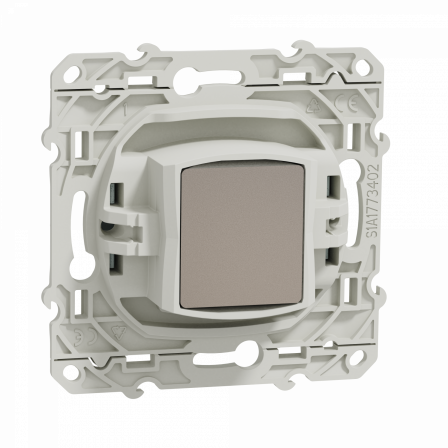 Odace - prise TV simple - blanche Recyclé