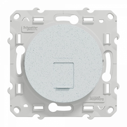 Odace - prise RJ45 cat.6 UTP - grade 1 à 2 (tél. + info.) - à vis - blc recyclé
