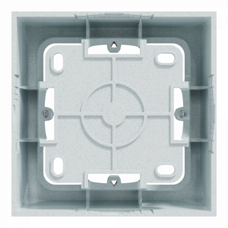 Odace Styl - boîte pour montage en saillie 1 poste blanc recyclé 1 poste