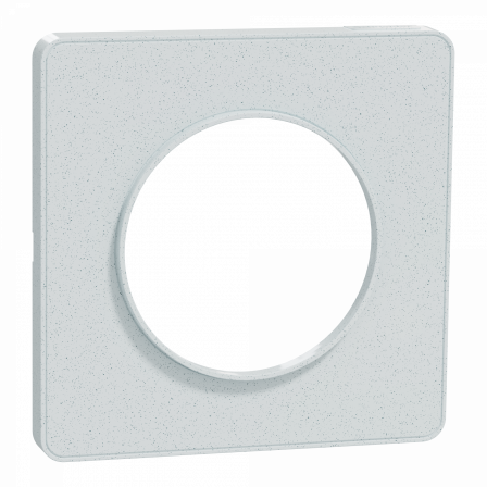 Odace Touch - plaque 1 poste blanc recyclé