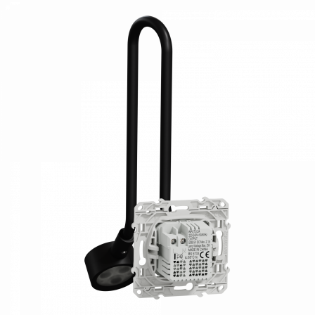 Odace - liseuse - avec prise USB-A - 2,1A - blanc