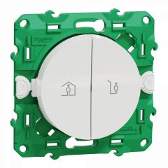 Odace sans fil sans pile - commande groupée - double entrée/sortie - blanc