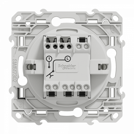 Odace - poussoir - blanc - 10A