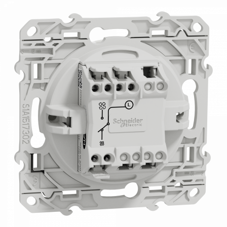 Odace - interrupteur VMC - sans position arrêt - blanc