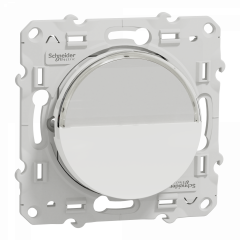 Odace - poussoir avec porte-étiquette - blanc