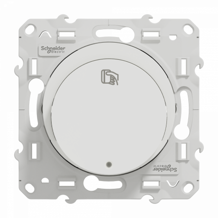 Odace - interrupteur à carte - blanc - 10A - LED localisation inclus