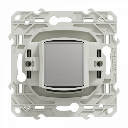 Odace - prise satellite - blanc - type F à visser