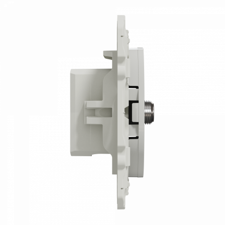 Odace - prise satellite - blanc - type F à visser