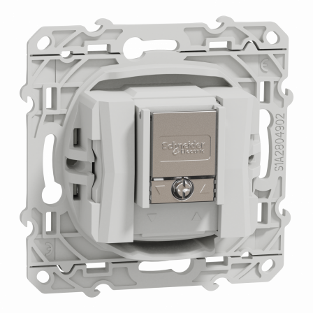 Odace - prise TV/FM - blanc - individuelle