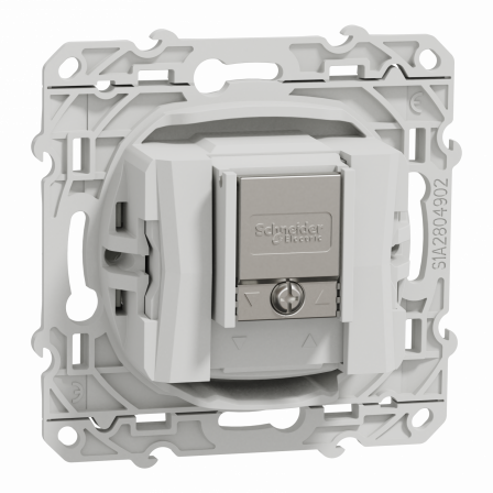 Odace - prise TV/FM/SAT - blanc - 2 entrées TV/FM et SAT