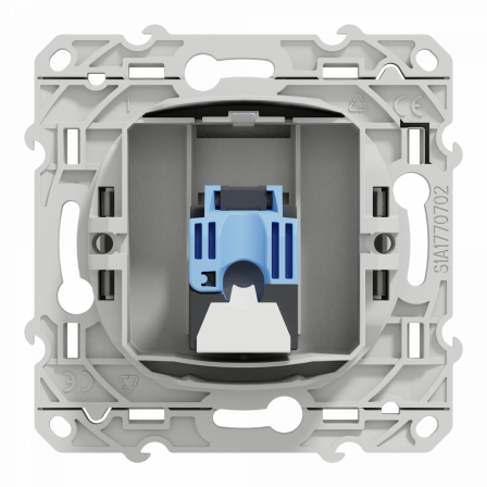Odace - prise RJ45 cat.6 UTP - grade 1 à 2 (tél. + informatique) - à vis - blanc