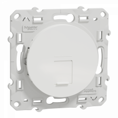 Odace - prise RJ45 cat.6 STP - grade 2TV min à grade 3TV (+ multimédia) - blanc
