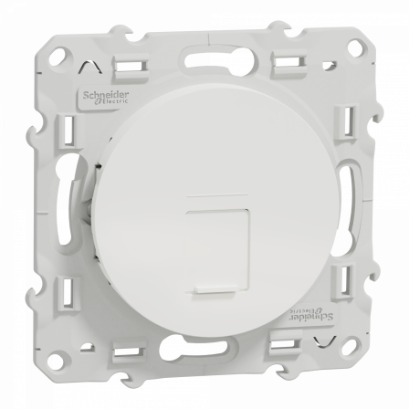 Odace - prise RJ45 cat. 6a STP - grade 3 TV (+multimédia) - blanc