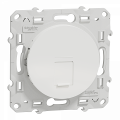 Odace - prise RJ45 cat. 6a STP - grade 3 TV (+multimédia) - blanc