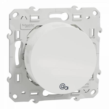 Odace - prise RJ45 CPL - blanc - compatible standard HPAV - 200Mbp/s