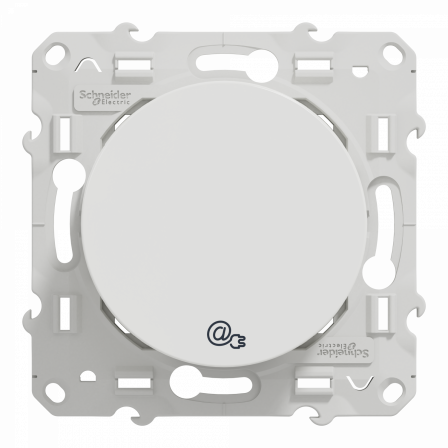 Odace - prise RJ45 CPL - blanc - compatible standard HPAV - 200Mbp/s