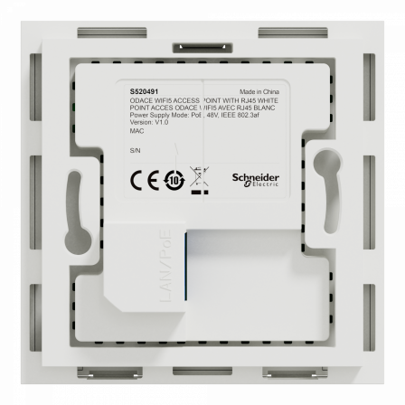 Odace Point d'accès WiFi bi-bande, WiFi 4 & WiFi 5 AC Wave 2, 1 Gb/s RJ45, Blanc