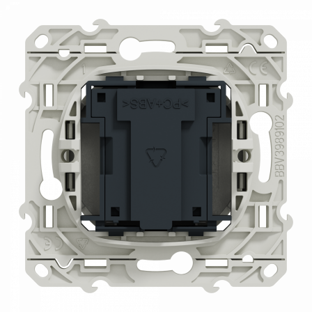 Odace - conjoncteur en T - blanc - 8 contacts