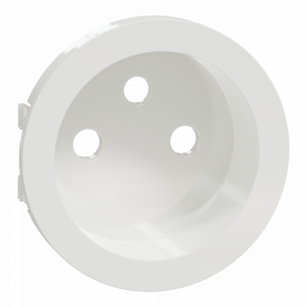 Odace - blanc - enjoliveur seul prise de courant 2P+T 16A