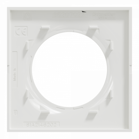 Odace Styl - plaque 1 poste blanc