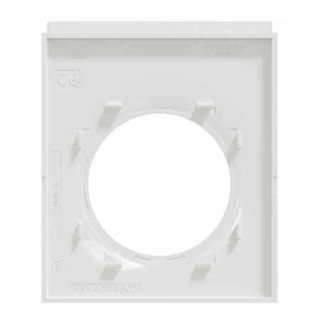 Odace Styl Pratic - plaque support téléphone mobile 1 poste blanc