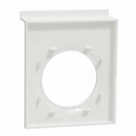 Odace Styl Pratic - plaque support téléphone mobile 1 poste blanc