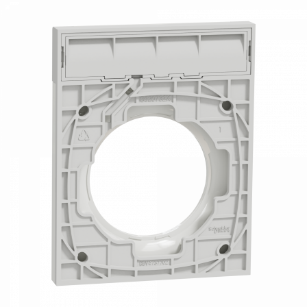 Odace Styl Pratic - plaque avec porte-étiquette 1 poste blanc