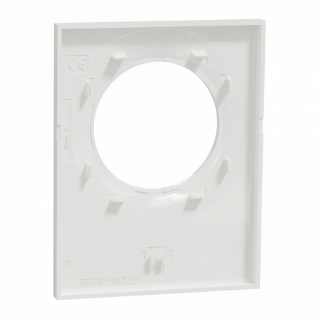Odace Styl Pratic - plaque avec pince multi-usage 1 poste blanc
