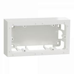 Odace Styl -  boîte pour montage en saillie 2 postes entraxe 71mm blanc