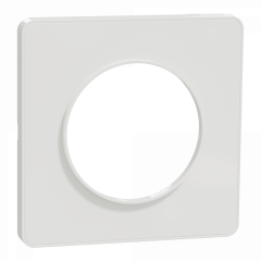 Odace Touch - plaque 1 poste blanc