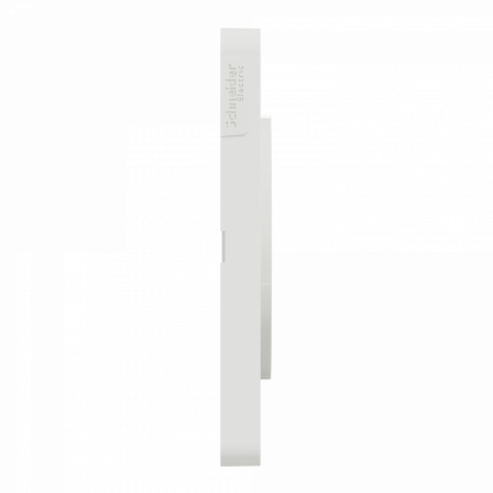 Odace Touch - plaque 3 postes horiz/ver 71mm translucide blanc avec liseré blanc