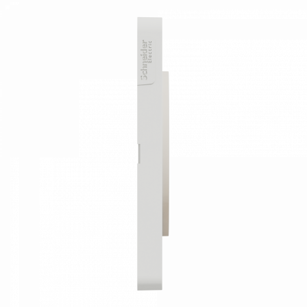 Odace Touch - plaque 4 postes horiz/vert 71mm bois naturel avec liseré blanc