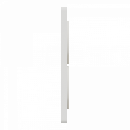 Odace Touch - plaque 2 postes verticaux 57mm bois nordique avec liseré blanc
