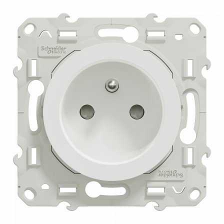 Odace - lot de 40 prises de courant 2P+T S520059 - blanc