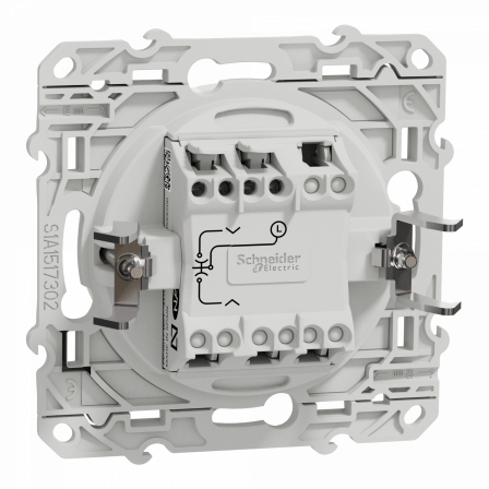 Odace - poussoir - blanc - 10A - griffes montées