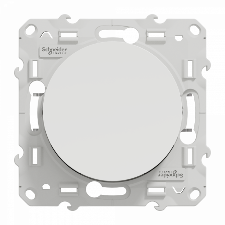 Odace - poussoir - blanc - 10A - griffes montées