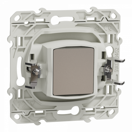 Odace - prise TV - blanc - griffes montées