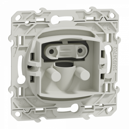 Odace - sortie de câble - blanc - griffes montées - 6 à 12 mm2